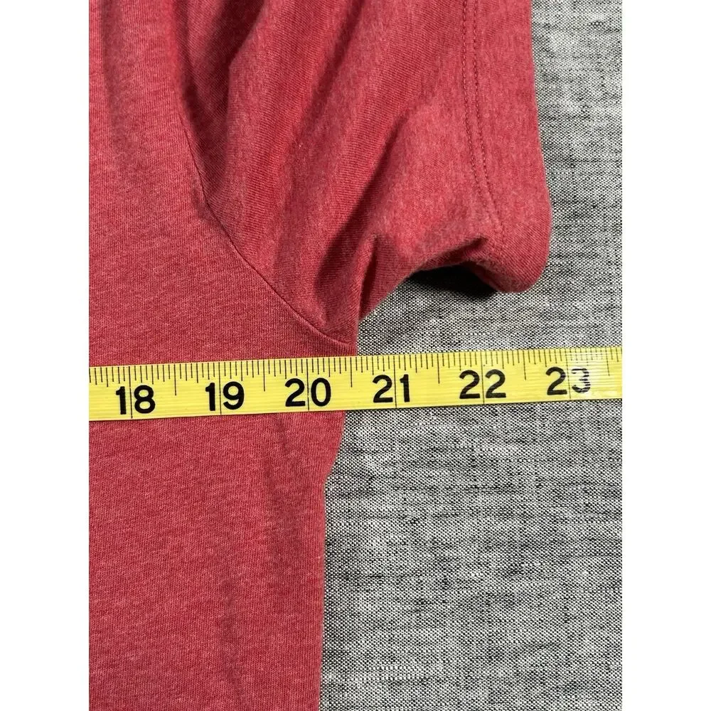J Crew Oarsman Broken-In Shirt Mens Large Classic Fit Red Short Sleeve Cotton